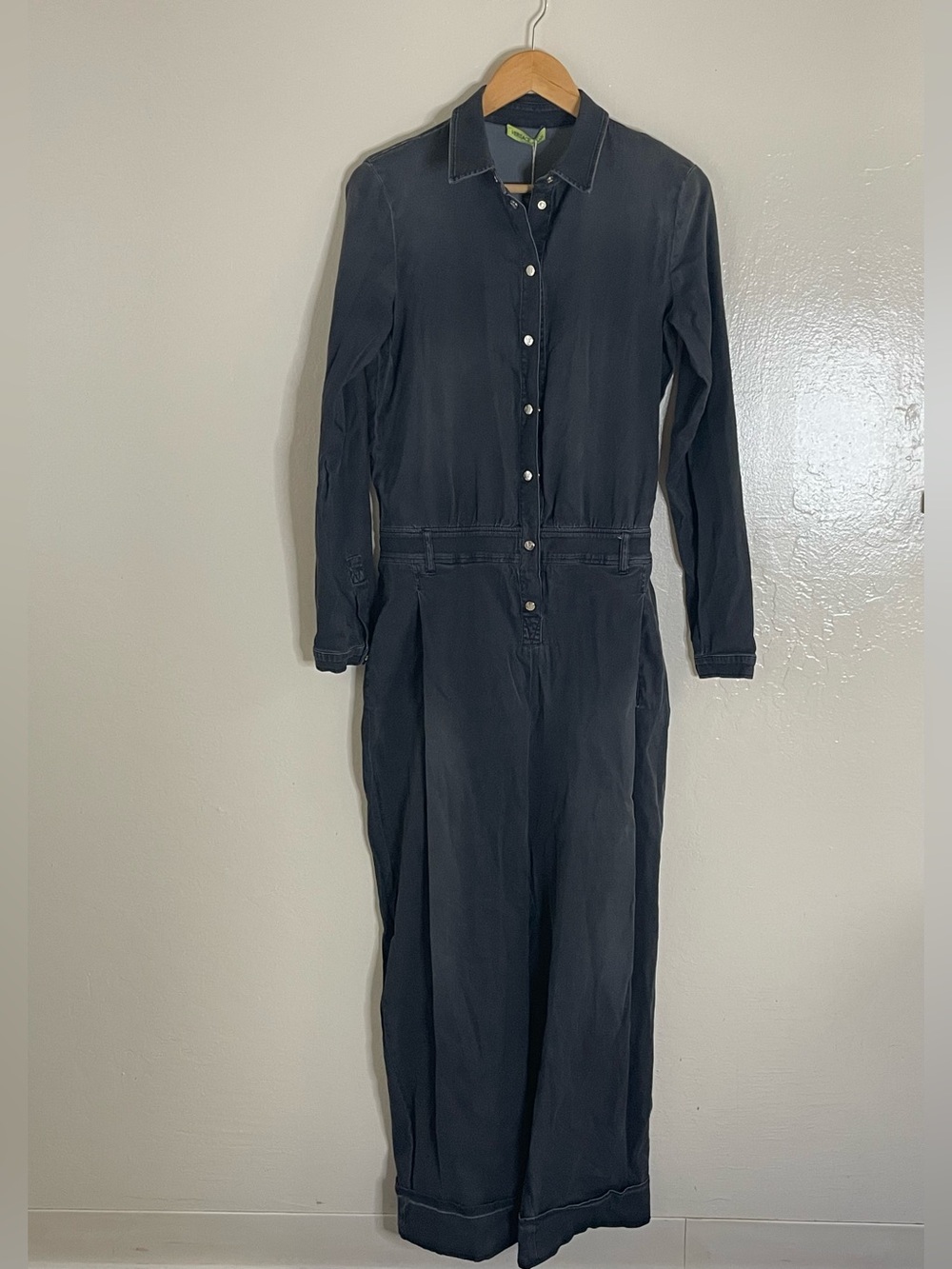 Versace Jeans Collection Long-Sleeve coveralls Jumpsuit charcoal